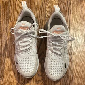 Women’s Nike Air Max 270 White and Orange Shoes